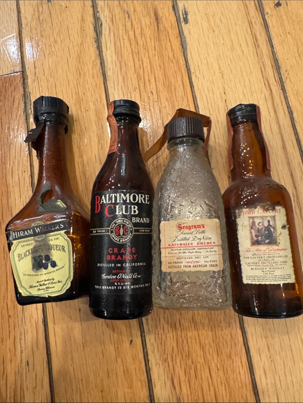 Empty Mini Bottle Decorative Accent - Vintage-Style Home Decor